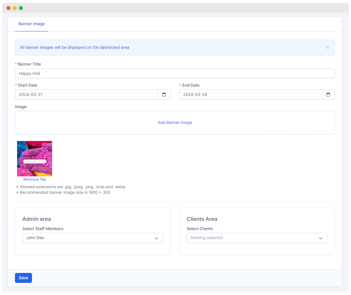 BannerCraft - Dynamic Banner Management Module for Perfex CRM - 1