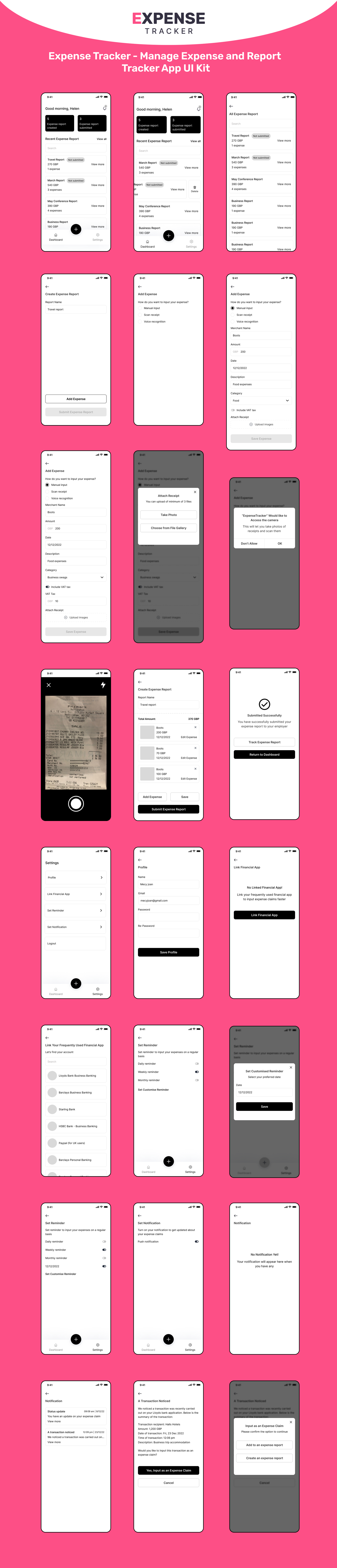 Expense Tracker : Your Personal Finance Tracker App | iOS/Android App Template - 2