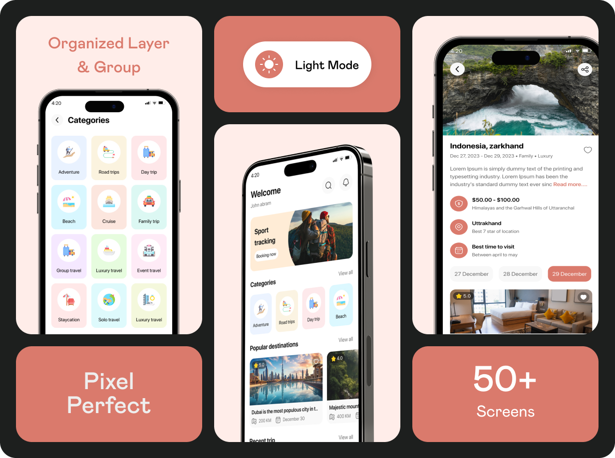 Tour Guide UI template | Trip planner app in Flutter | AI Travel Assistant App | TourAI App Template - 12