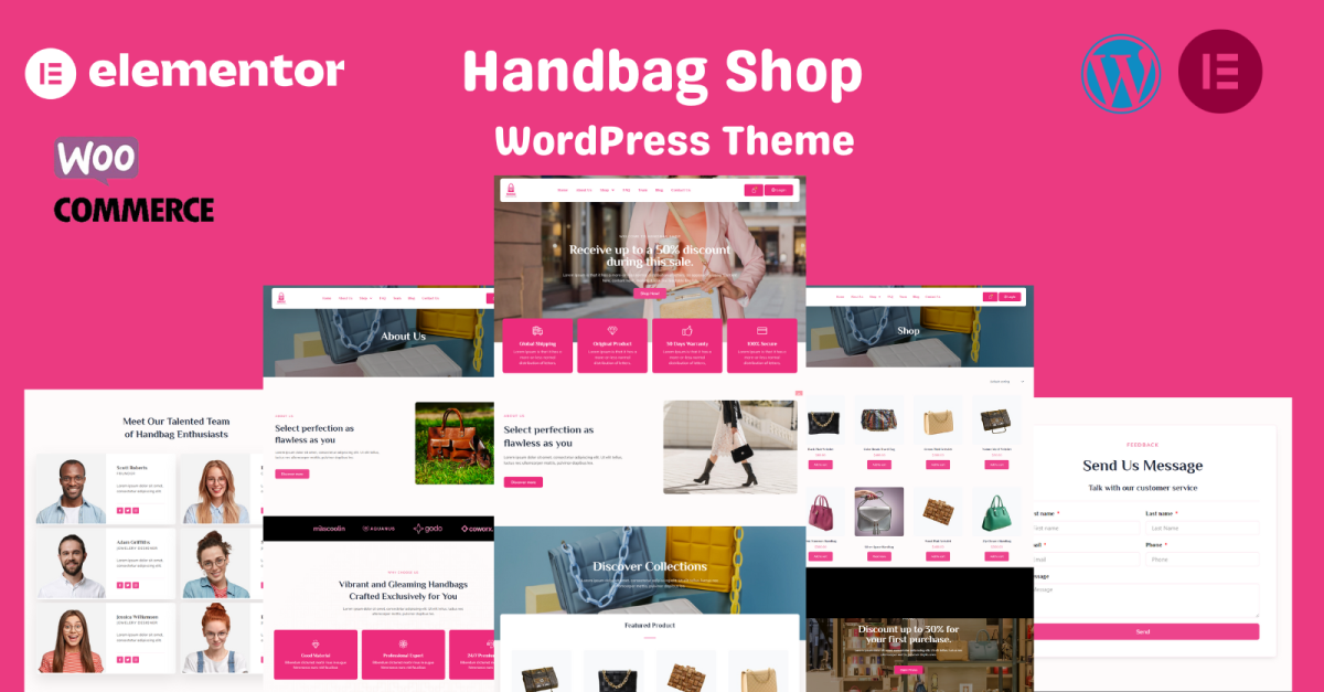 Handbag Shop WooCommerce Elementor WordPress Theme