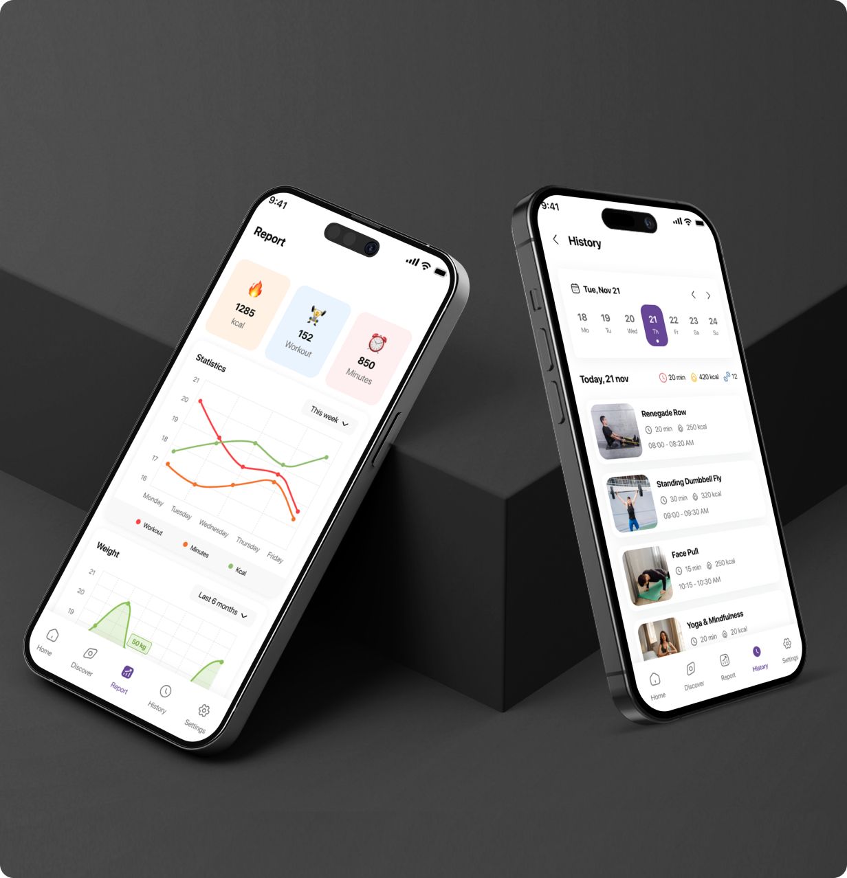 Fitness UI template: Workout Mentor app in  Flutter 3.x (Android, iOS) | Body Transformation App - 14
