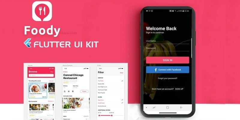 Foody - Flutter UI Kit by JeeTebe