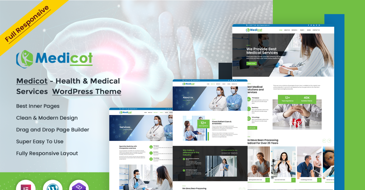 Medicot - Health Care & Medical WordPress Theme