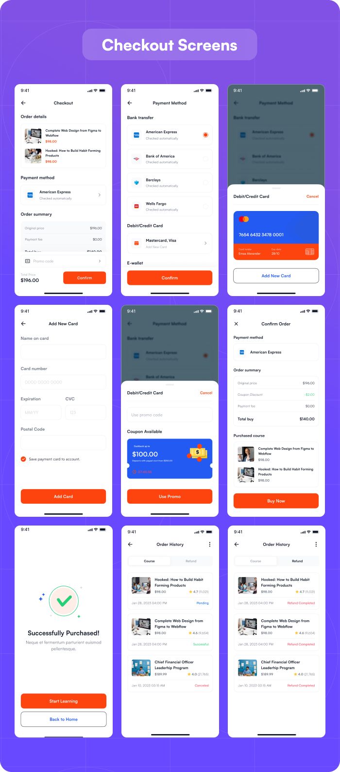 Learn Ease - Flutter Online Education Learning App Template | Educational Course App | Ui Kit - 6
