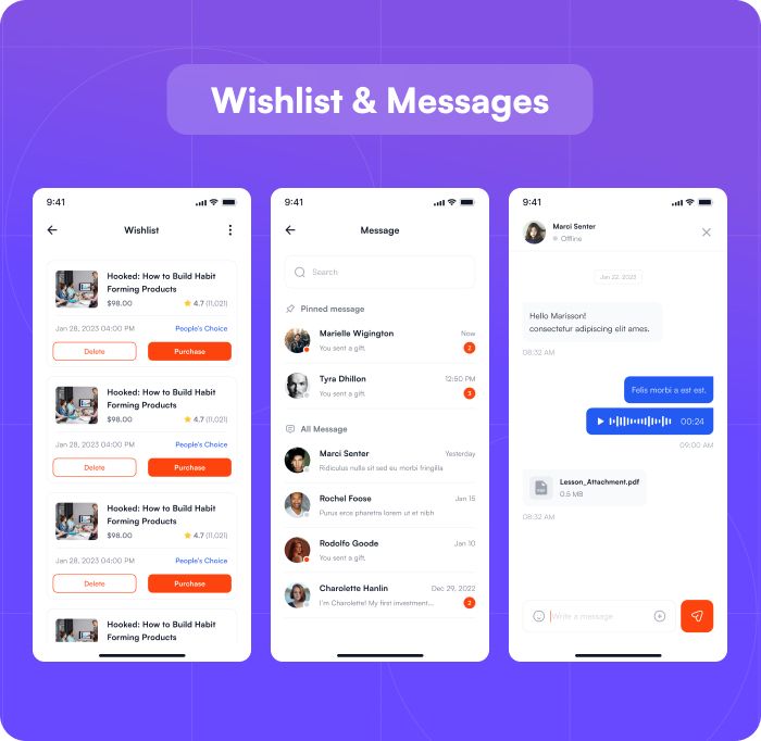 Learn Ease - Flutter Online Education Learning App Template | Educational Course App | Ui Kit - 9