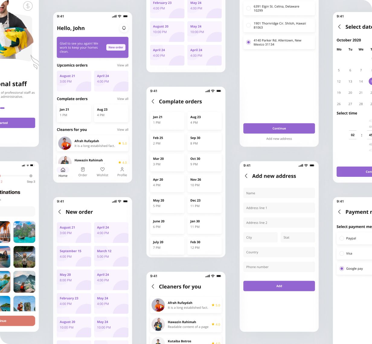 HandyCare UI template | Home Cleaning Service app in Flutter | Getcleaner App Template - 4