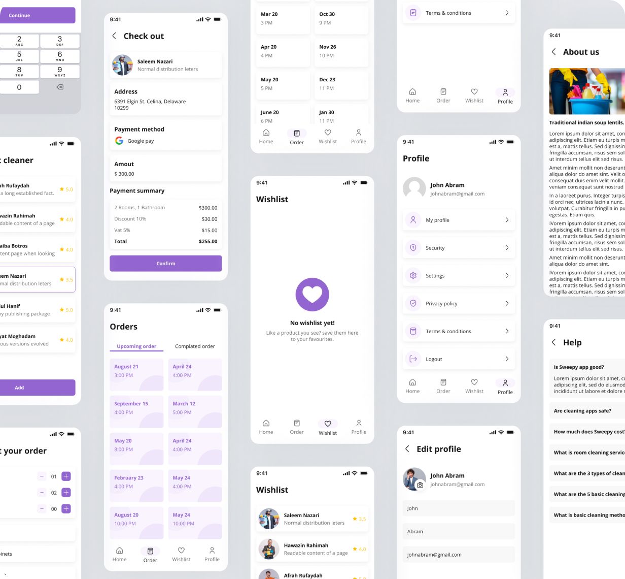 HandyCare UI template | Home Cleaning Service app in Flutter | Getcleaner App Template - 5