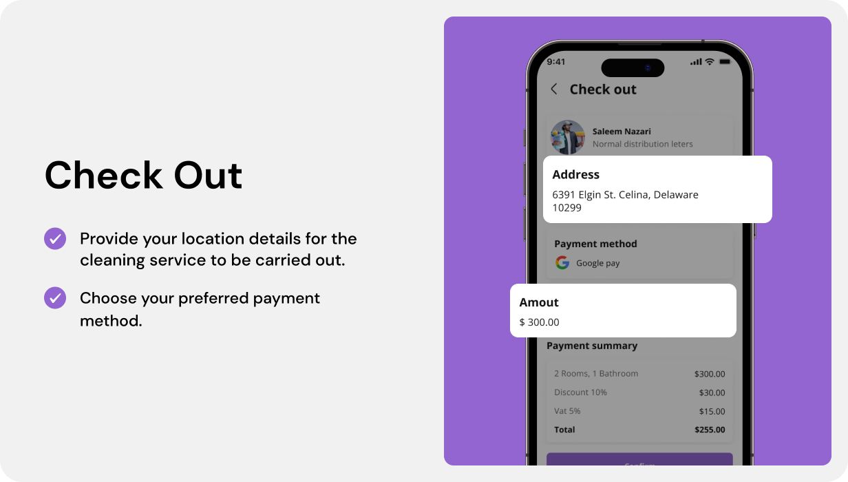 HandyCare UI template | Home Cleaning Service app in Flutter | Getcleaner App Template - 9
