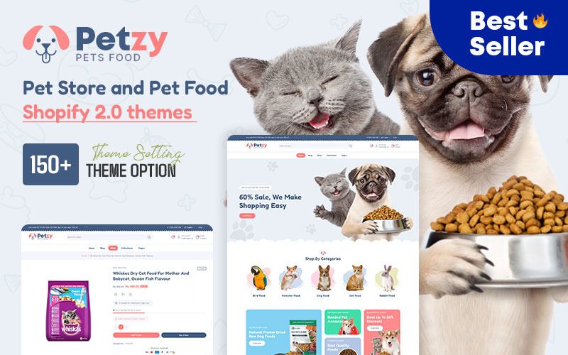Petzy Pet Store and Pet Food Shopify 2.0 Themes code.market