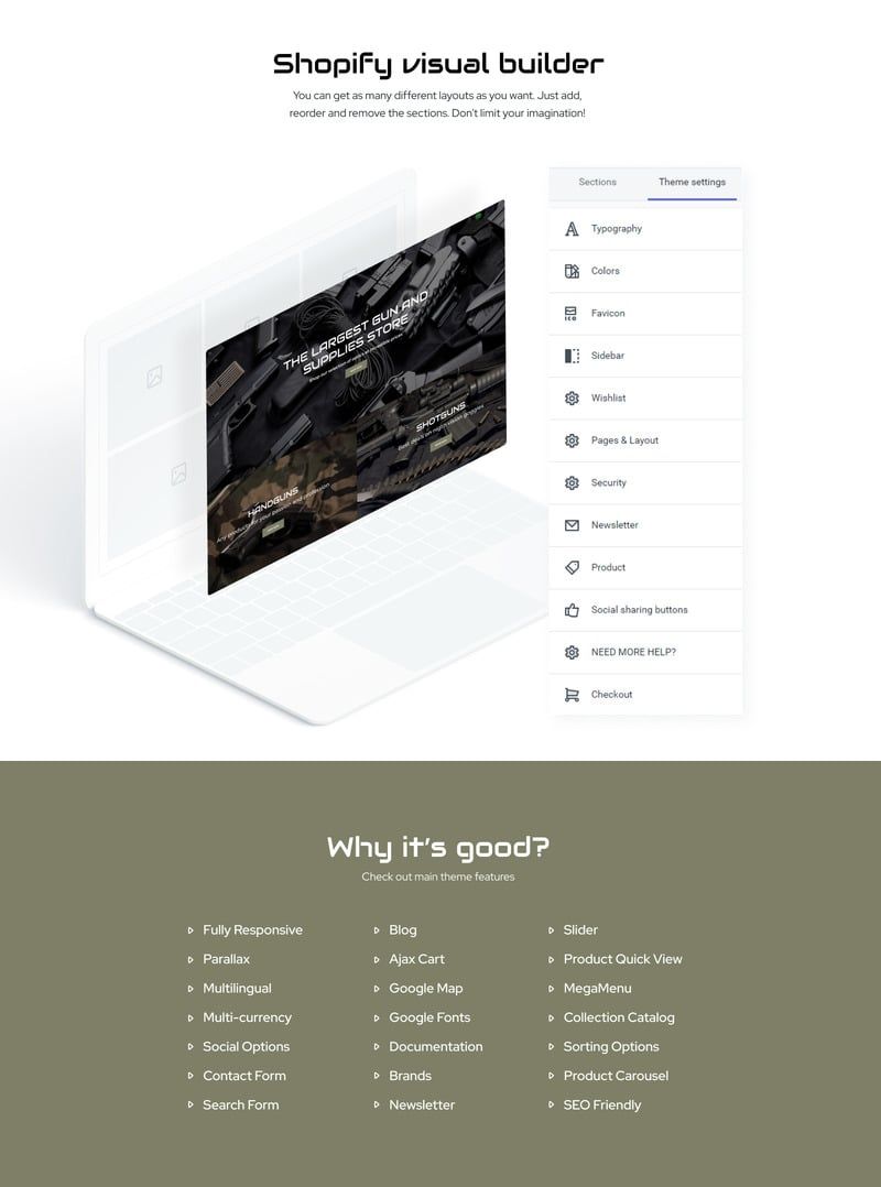 Gunnger - Gun Store Shopify Theme - Features Image 2