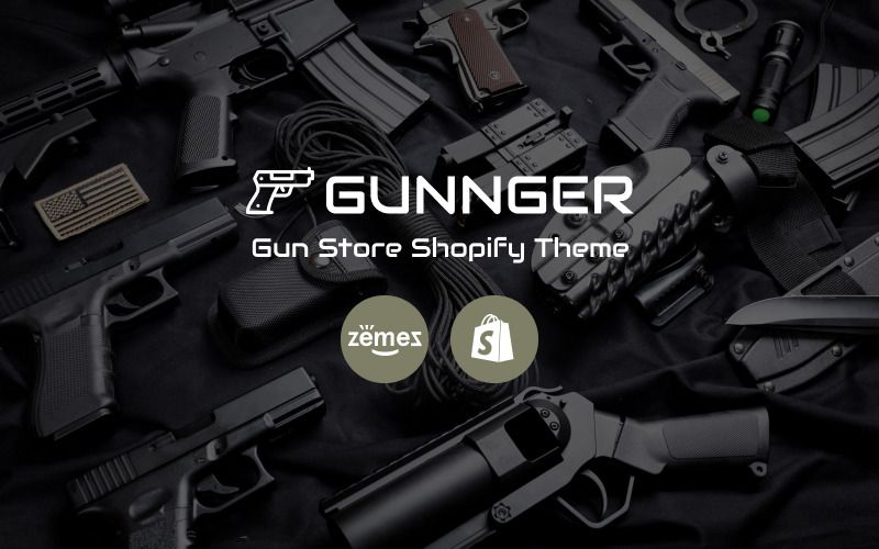Gunnger - Gun Store Shopify Theme #74860 - TemplateMonster