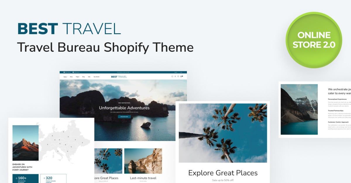 Travel Bureau eCommerce Shopify Online Store 2.0 Theme