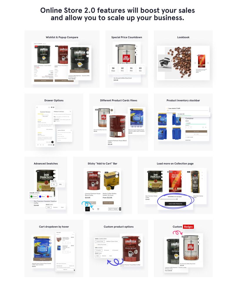 Java Junction - Coffee Shop Responsive Shopify Online Store 2.0 Theme - Features Image 3