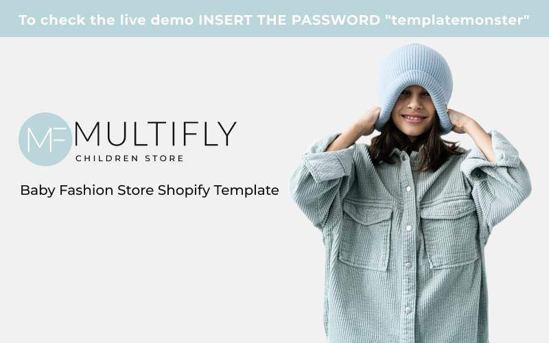 Multifly Baby Fashion Store Shopify Theme - TemplateMonster