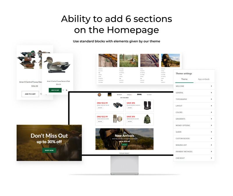 Real Hunt - Hunting Clean Shopify Theme - Features Image 2