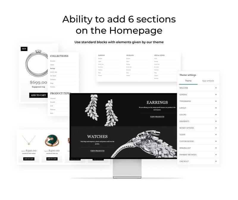 Jewelry eCommerce Shopify Theme - Features Image 2