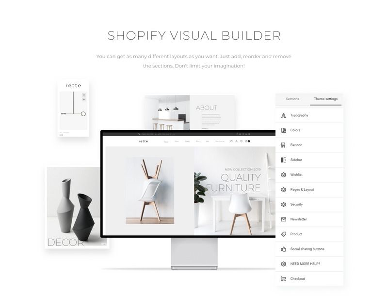 Rette - Furniture Multipage Minimalistic Shopify Theme - Features Image 3