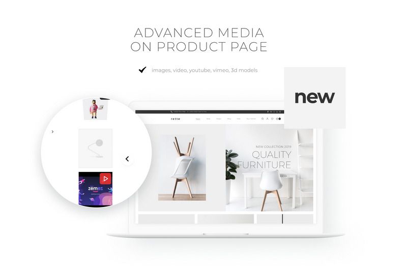 Rette - Furniture Multipage Minimalistic Shopify Theme - Features Image 4
