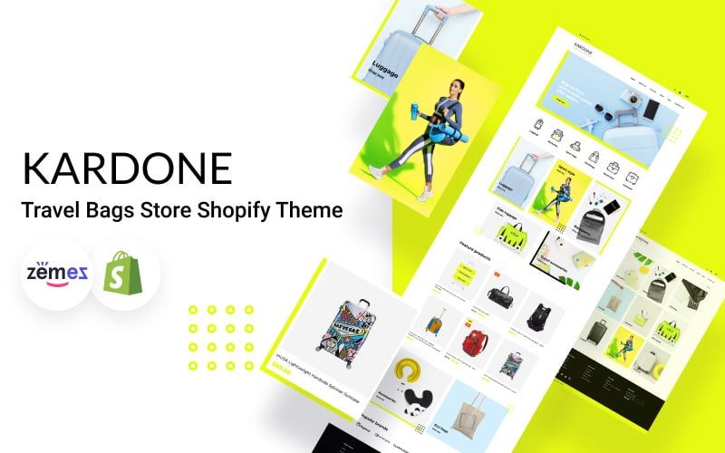 KarDone Travel Bags Store Shopify Theme - TemplateMonster