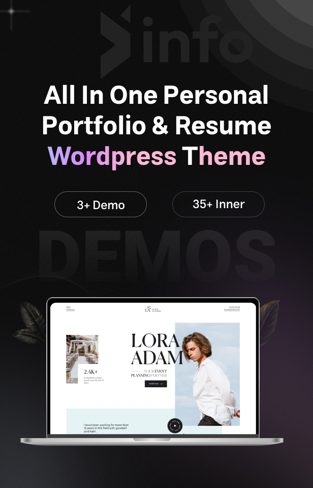 Info | Personal Portfolio Wordpress Theme - 1