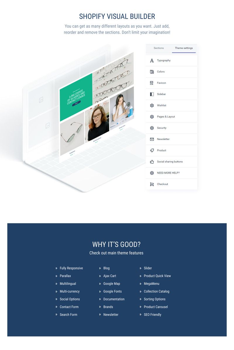 Multifly Eyecare & Optometrist Shopify theme - Features Image 2