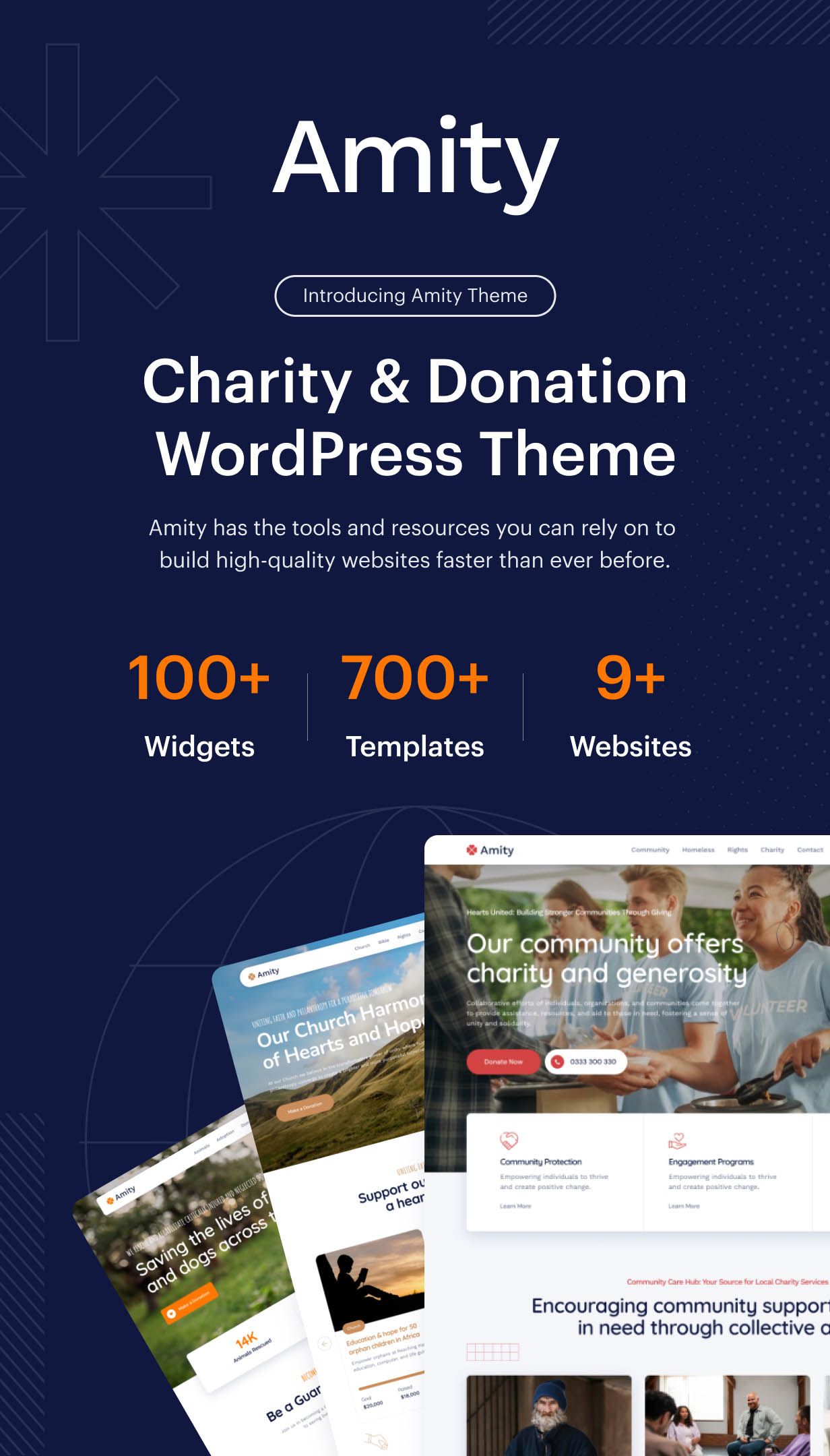 Amity - Charity & Donation Elementor WordPress Theme - 2