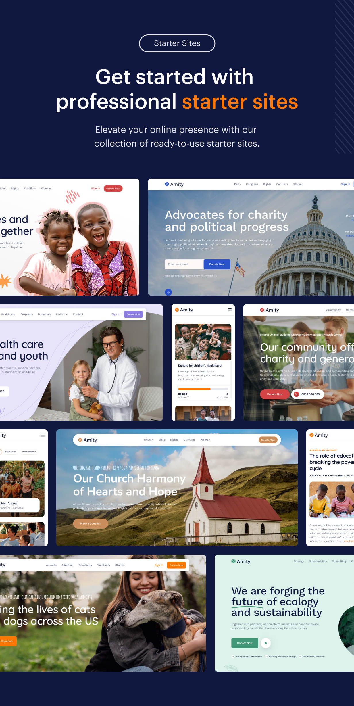 Amity - Charity & Donation Elementor WordPress Theme - 4