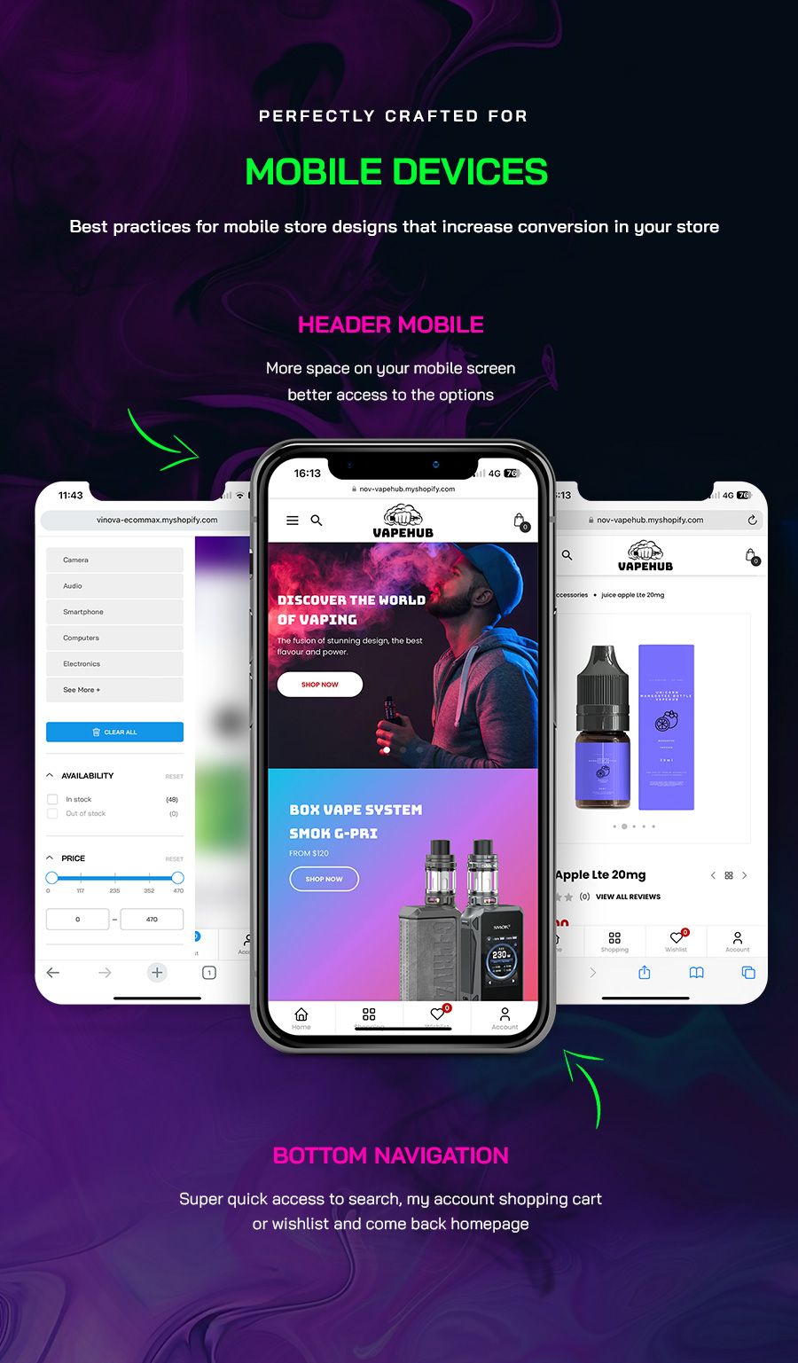 VapeHub - Vape & E-Liquid Shopify Theme - 3