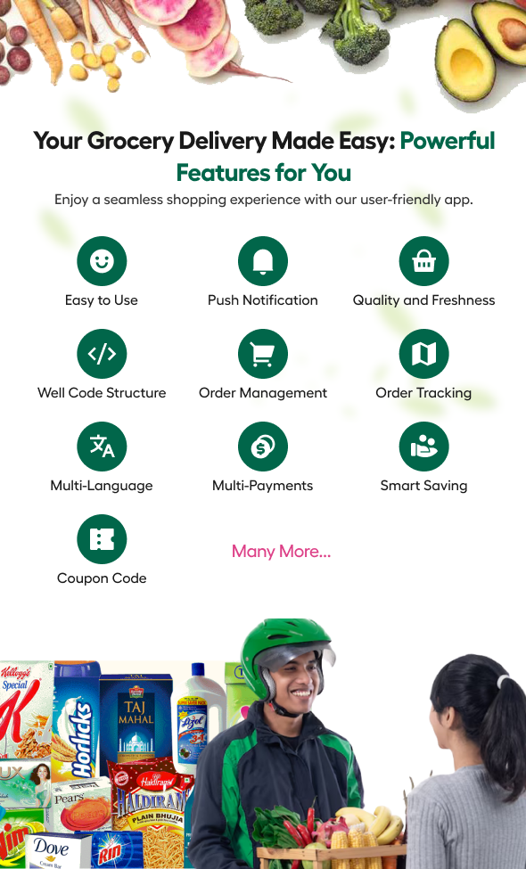 eBasket - Single Vendor Grocery Delivery Flutter app with Laravel Admin Panel + Delivery app - 6
