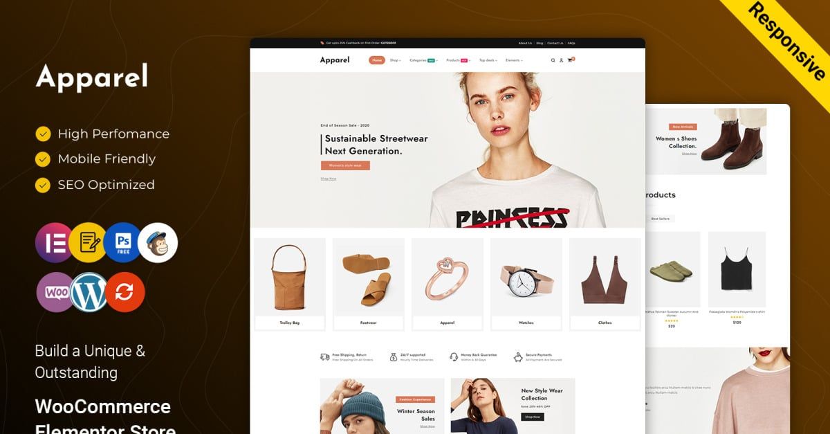 Apparel - Fashion Store , Shoes and Multipurpose Responsive Premium WooCommerce Theme