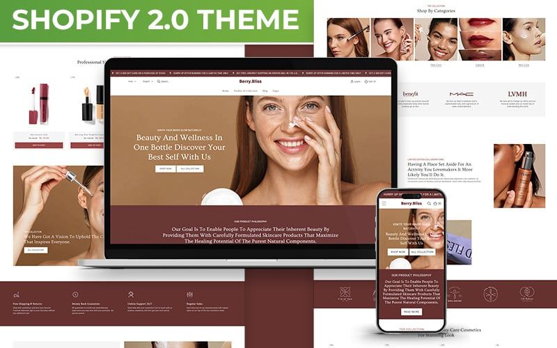 Berry Bliss - Beauty & Cosmetics Store Multipurpose Shopify 2.0 Responsive Theme