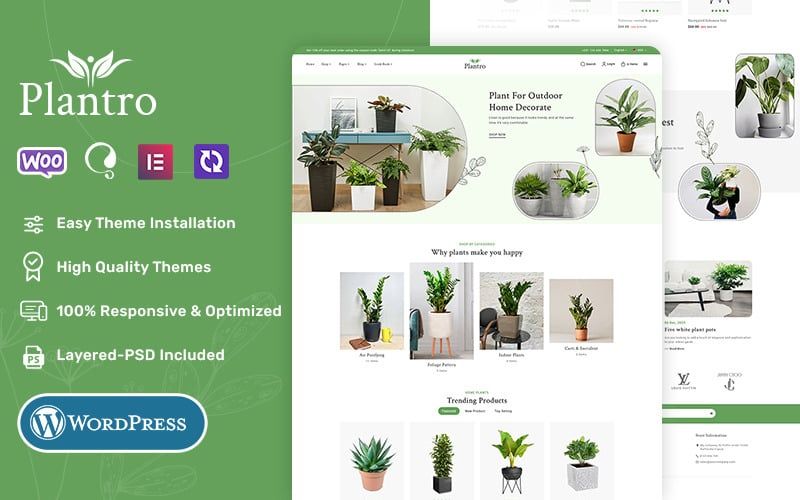 Plantro - WooCommerce Theme specialized for Home & Garden, Plants, Nursery