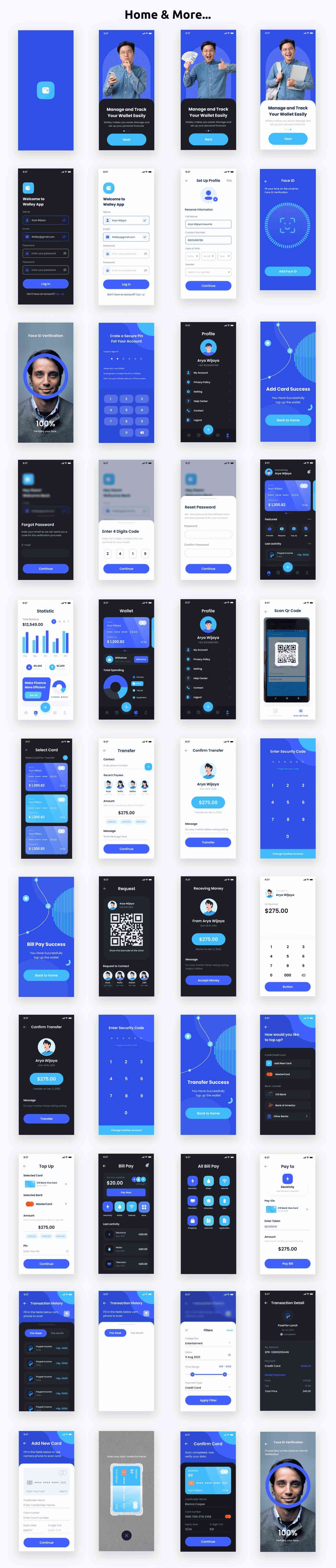 Wallet Finance App | UI Kit | Ionic | Figma FREE | Walley - 2