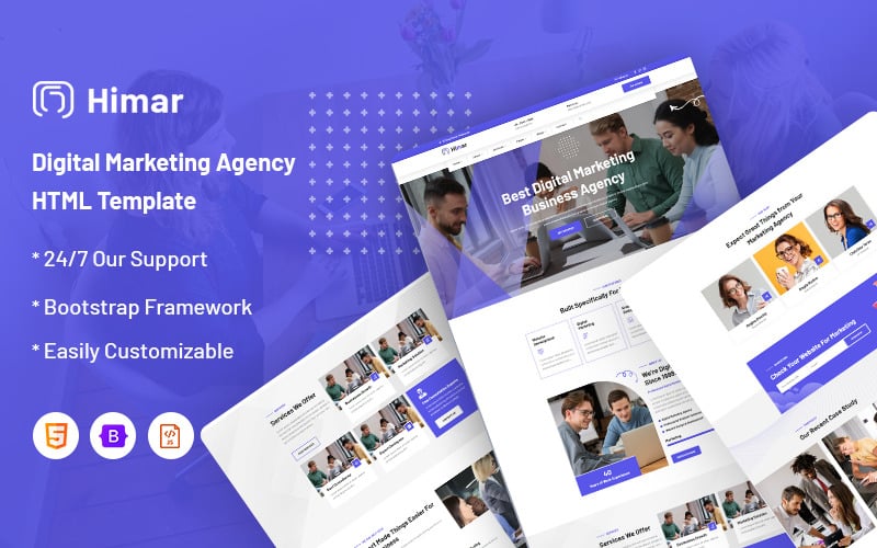 Himar – Digital Marketing Website Template - TemplateMonster