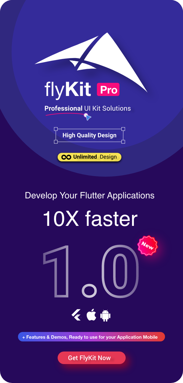 FlyKit Pro - Flutter UI KIT - 1