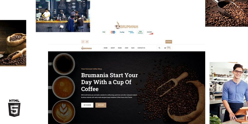 Brumania HTML5 Website Template by Templatebae