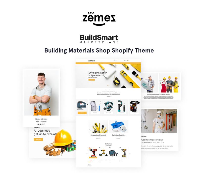 BuildSmart - Building Materials Online Store 2.0 Shopify Theme - Features Image 1