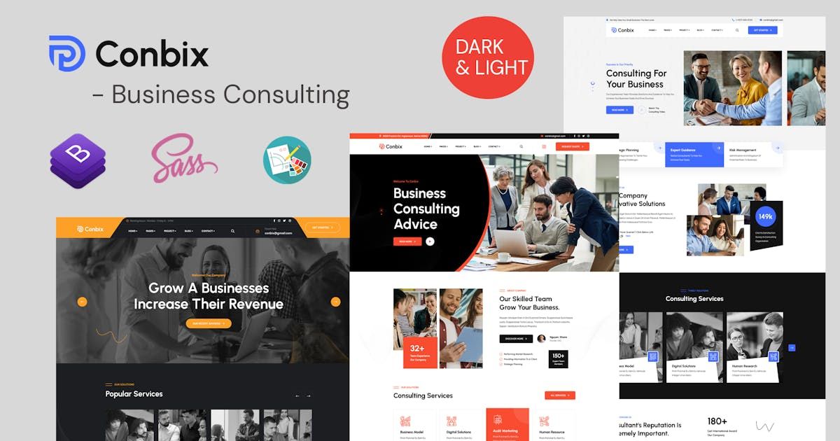 Business Consulting HTML & Bootstrap Template