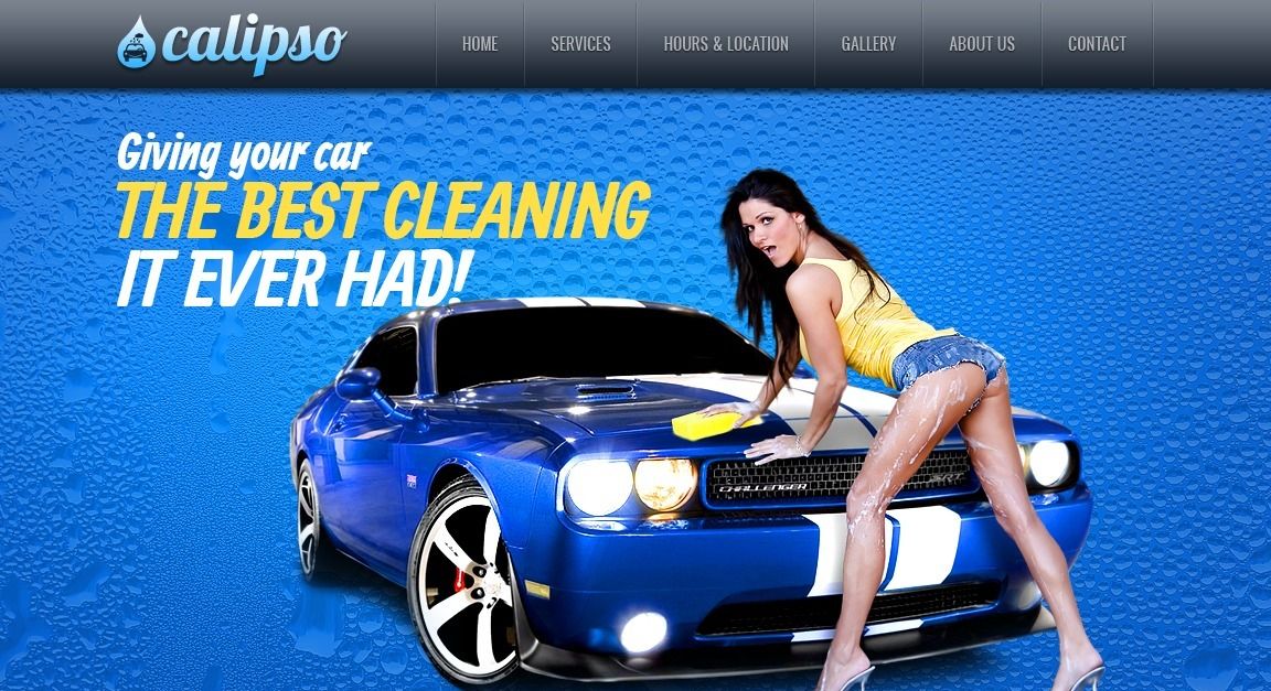 Car Wash Website Template #40106 - TemplateMonster