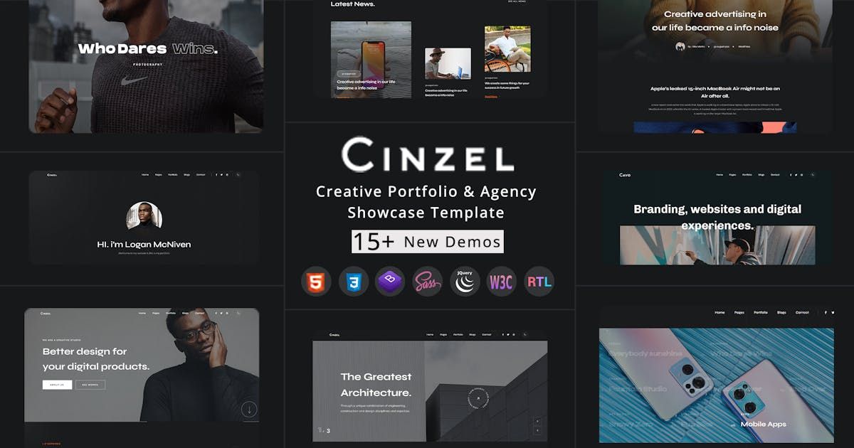 Cinzel - Creative Portfolio & Agency template