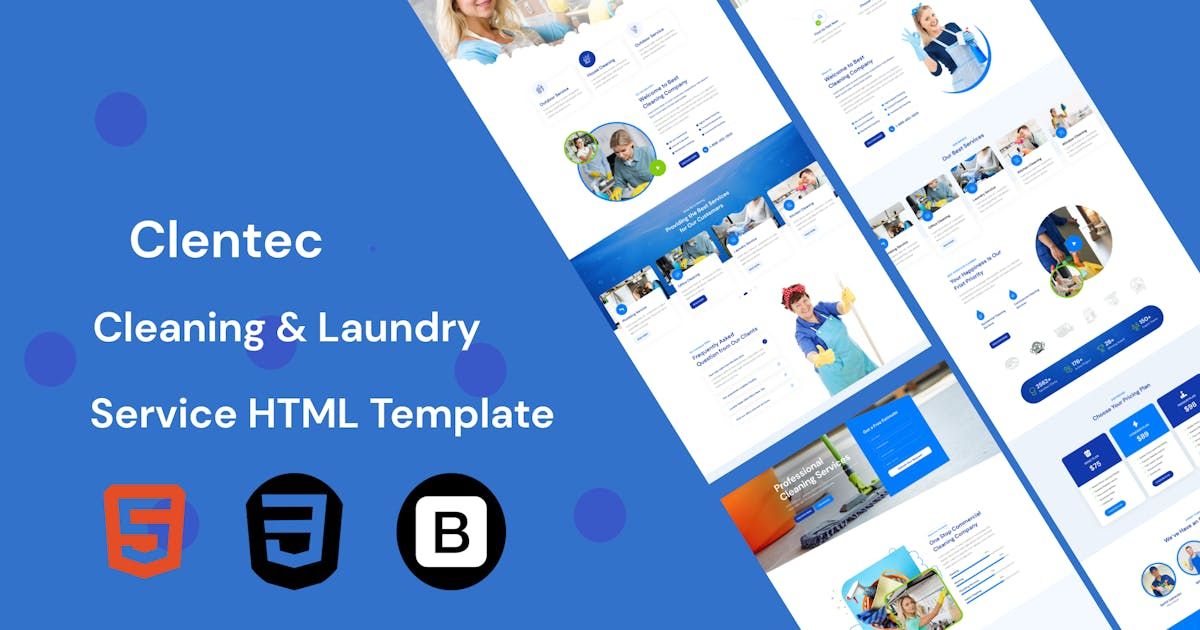 Clentac - Cleaning Services Html  Template