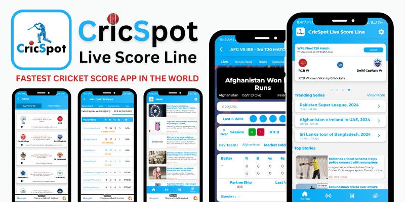 CricSpot Live Score Line with AdMob Ads Android by MJAppsStudio