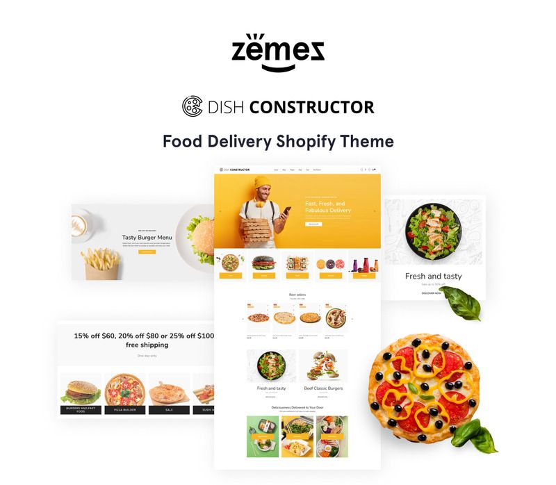 Dish Constructor - Food & Restaurant Responsive Online Store 2.0 Shopify Theme - Features Image 1