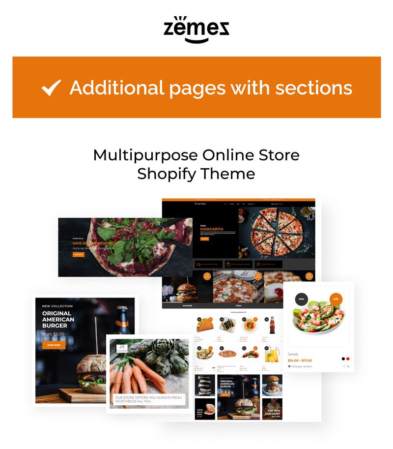 Eat Time - Food Delivery Store Shopify Theme - Features Image 1