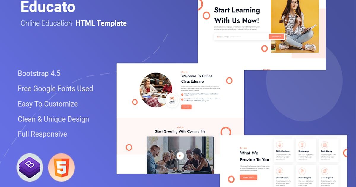 Educato - Online Education HTML Template