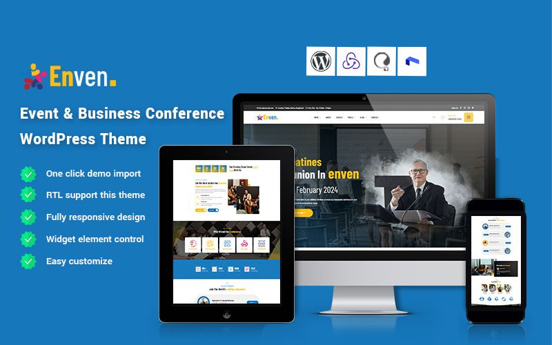 Enven - Event & Business Conference WordPress Theme