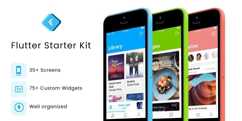 Flutter Starter Kit - UI Kit by Geniuscoders03
