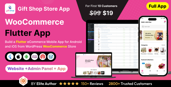 Giftly App - Online Gift Store Flutter 3.x (Android, iOS) WooCommerce Full App | Daily Gift App image