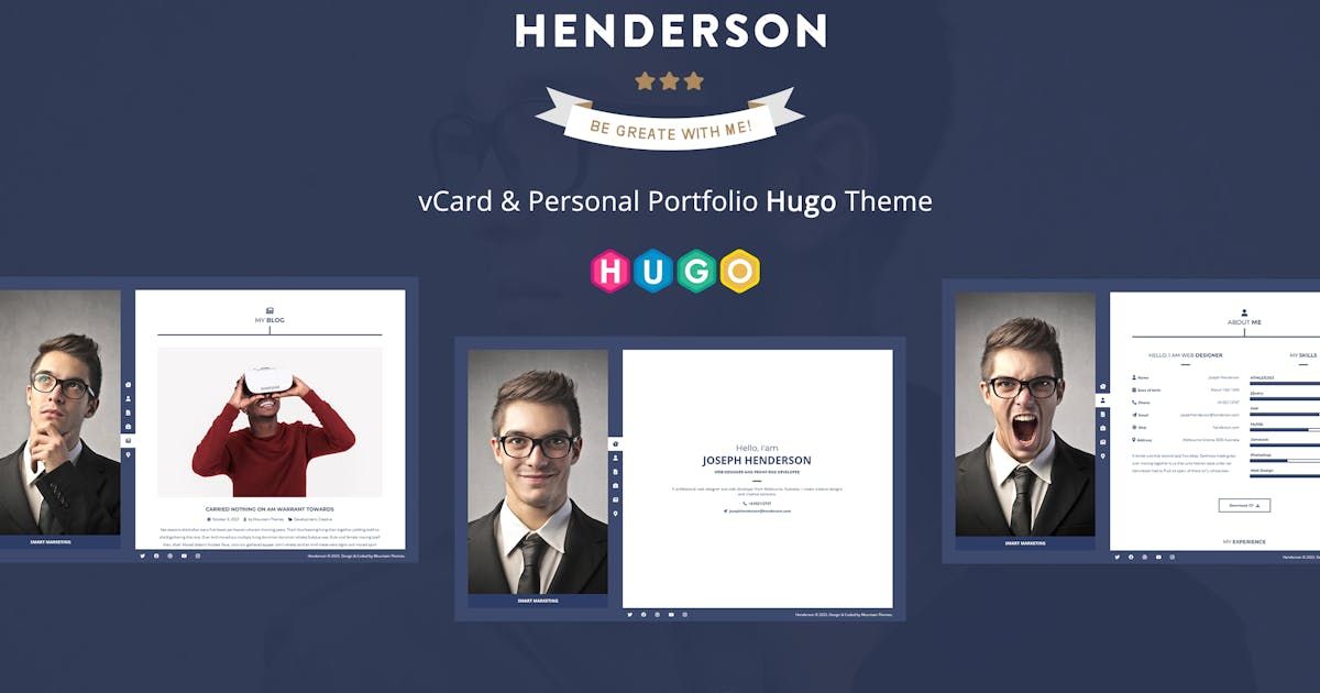Henderson - vCard & Personal Portfolio Hugo Theme