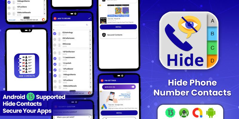 Hide Phone Number Contacts - Android by GSBusiness